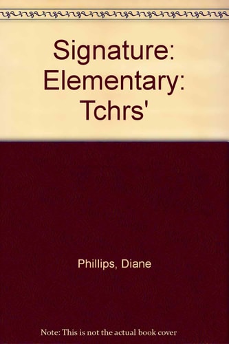 Signature ---. Teacher's book