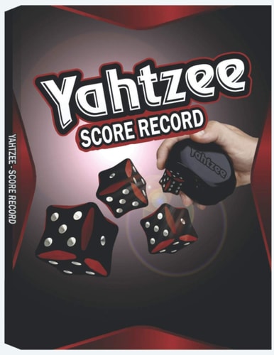 Yahtzee Score Record: 100 Yahtzee Score Sheet, Game Record Score Keeper Book, Score Card