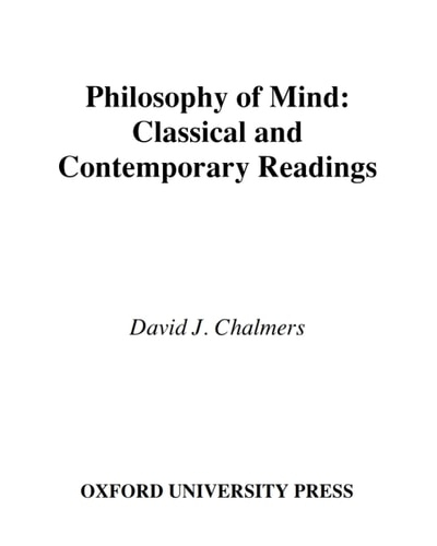 Philosophy of Mind: Classical and Contemporary Readings