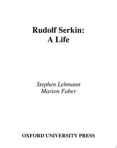 Rudolf Serkin: A Life