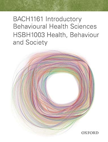 Intro Behavioural Health Science: Health, Behaviour & Society