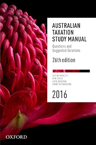 Australian Taxation Study Manual: Questions and Suggested Solutions