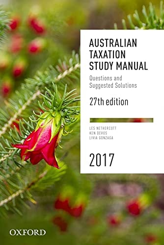 Australian Taxation Study Manual: Questions and Suggested Solutions