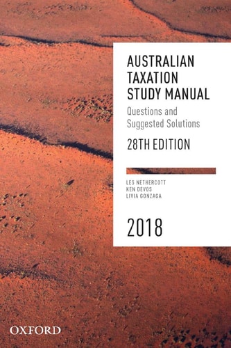 Australian Taxation Study Manual: Questions and Suggested Solutions