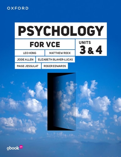 Psychology for VCE Unit 3 & 4: Student Book + obook pro