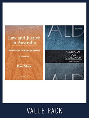 Law and Justice in Australia and Australian Law Dictionary Value Pack