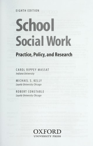 School Social Work: Practice, Policy, and Research