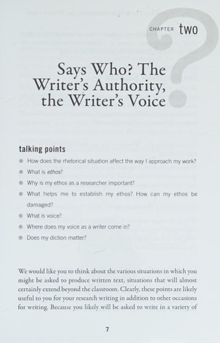 Who Says?: The Writer's Research