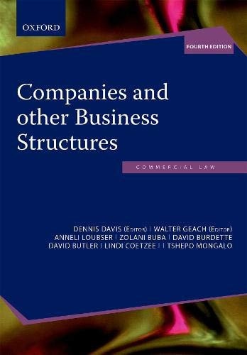 Companies and Other Business Structures in South Africa