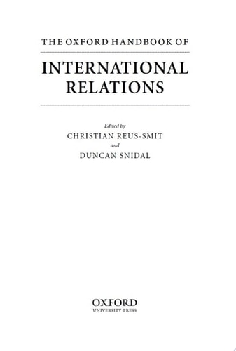The Oxford Handbook of International Relations