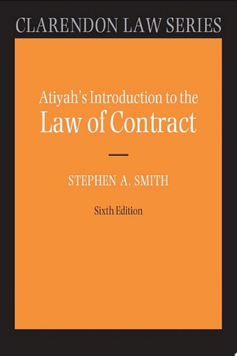 Atiyah's Introduction to the Law of Contract