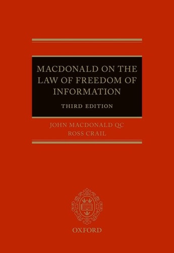 Macdonald on the Law of Freedom of Information