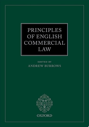 Principles of English Commercial Law