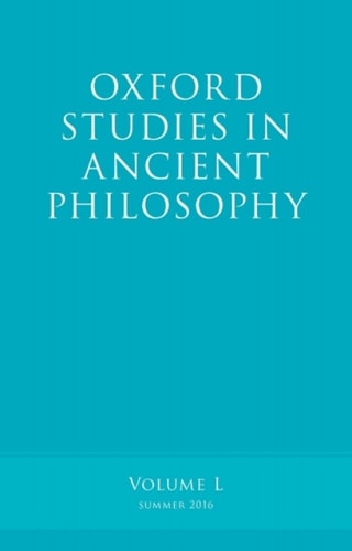 Oxford Studies in Ancient Philosophy: Volume 50