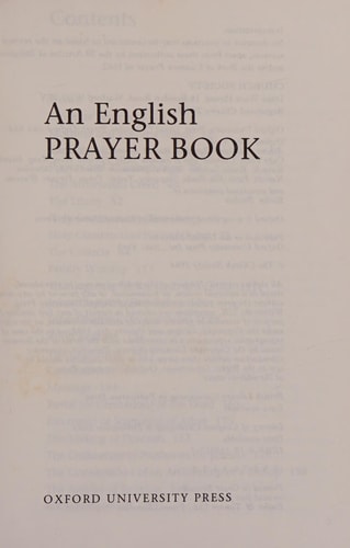 An English Prayer Book