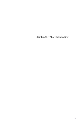 Light: A Very Short Introduction