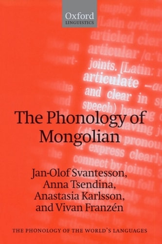 The Phonology of Mongolian