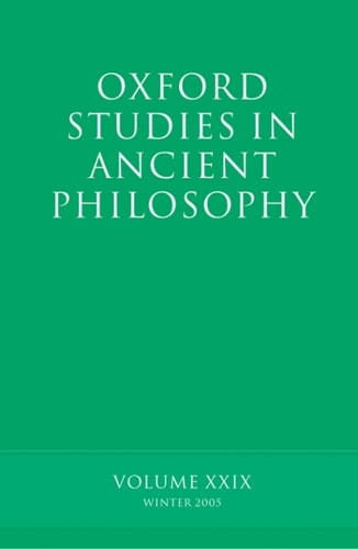 Oxford Studies in Ancient Philosophy: Volume XXX