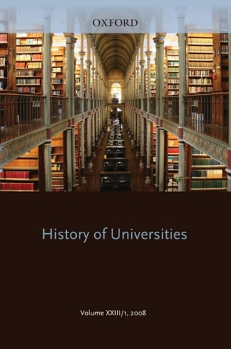 History of Universities: Volume XXIII/1