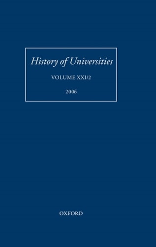 History of Universities: Volume XXI/2