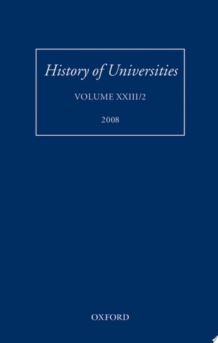History of Universities: Volume XXIII/2