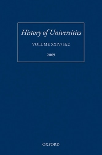 History of Universities: Volume XXIV