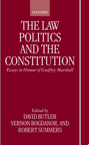 The Law, Politics, and the Constitution