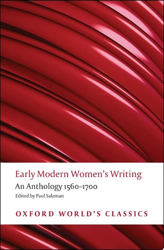 Early Modern Women's Writing: An Anthology 1560-1700