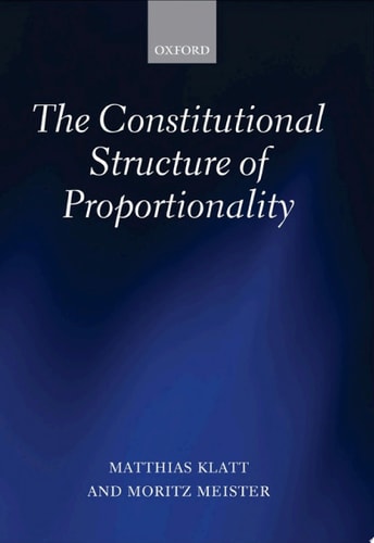 The Constitutional Structure of Proportionality