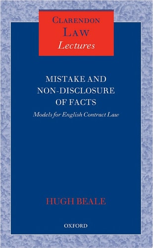Mistake and Non-Disclosure of Fact: Models for English Contract Law