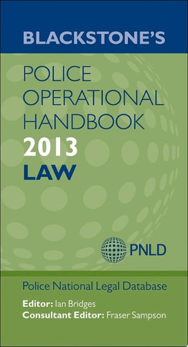 Blackstone's Police Operational Handbook: Law