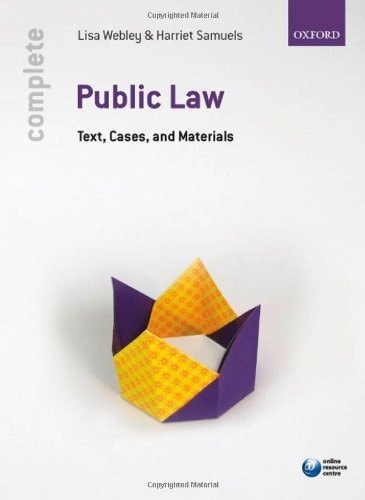 Public Law: Text, Cases, and Materials