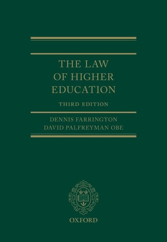 The Law of Higher Education