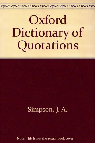 Oxford Dictionary of Quotations: Blue Leather Presentation Edition