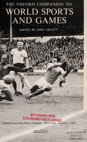 The Oxford Companion to World Sports and Games