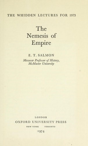 The Nemesis of Empire: The Whidden Lectures for 1973