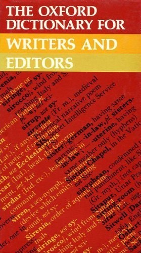 The Oxford Dictionary for Writers and Editors