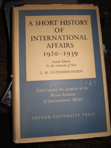 A Short History of International Affairs, 1920-1939