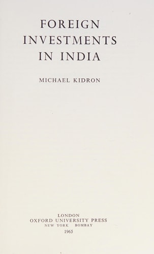Foreign Investments in India