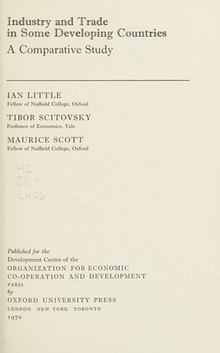 Industry and Trade in Some Developing Countries