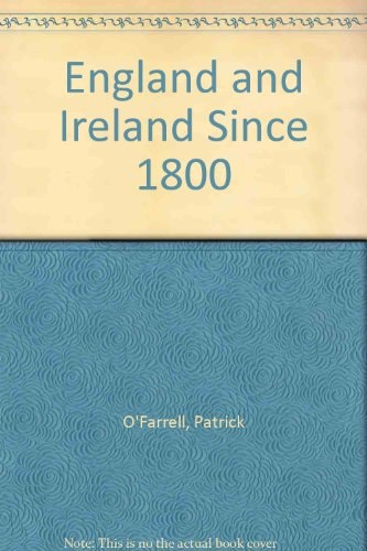 England and Ireland since 1800