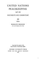 United Nations Peacekeeping, 1964-1967: Documents and Commentary, Volume 3: Africa