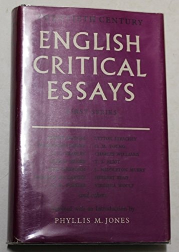 English Critical Essays: Twentieth Century (Vol 3)