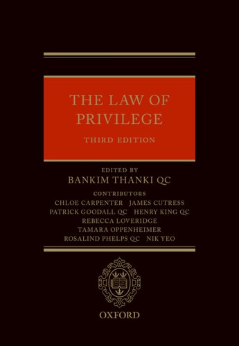 The Law of Privilege