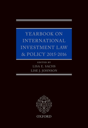 Yearbook on International Investment Law & Policy 2015-2016