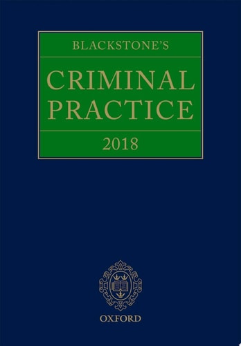Blackstone's Criminal Practice