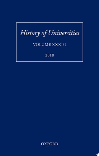 History of Universities: Volume XXXI / 1