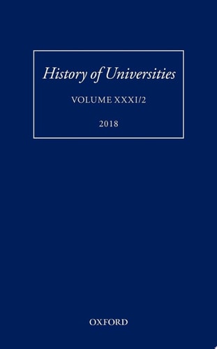 History of Universities: Volume XXXI / 2