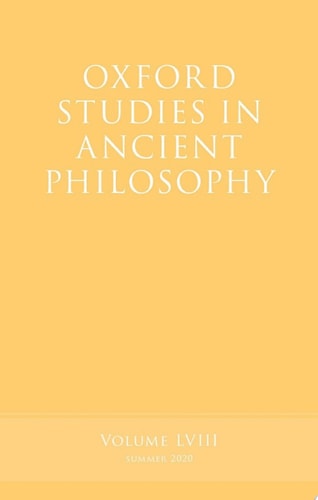 Oxford Studies in Ancient Philosophy: Volume 58