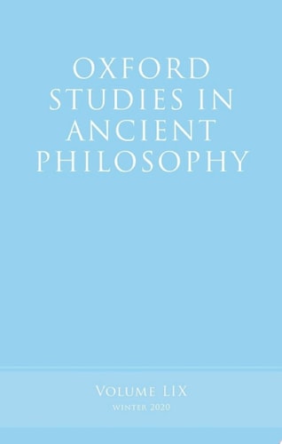 Oxford Studies in Ancient Philosophy: Volume 59